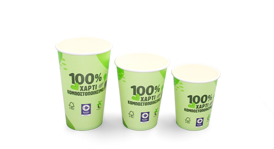 EcoGreen Disposable Paper Cups