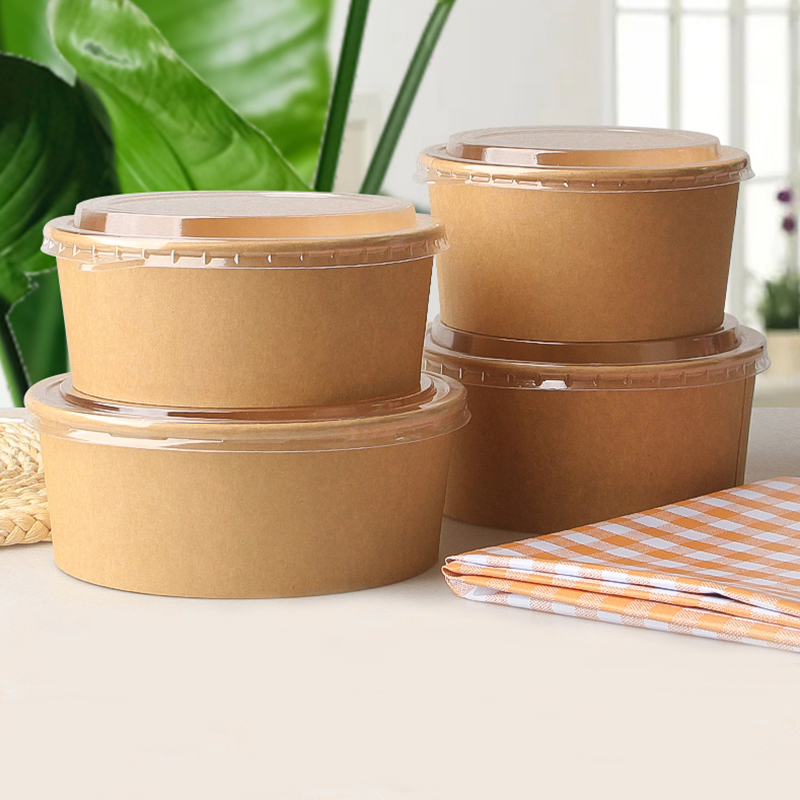 Disposable Kraft Square Bowls 500ml & 650ml